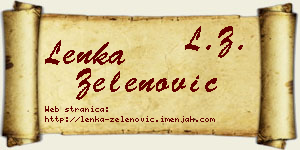 Lenka Zelenović vizit kartica